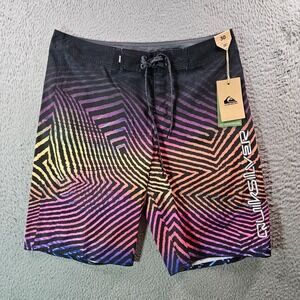 NWT Quiksilver Board Shorts Swim Trunks Men 30 No‎ Liner 20" Colorful Pattern